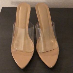 Nude Clear Heels
